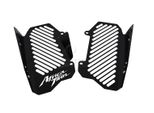 Copriradiatore Zieger Compatibile Con Honda Crf 1000 L Africa Twin | Crf 1000 L Africa Twin Adventure Sports Design Logo Nero
