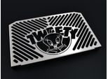 Copriradiatore Zieger Compatibile Con Suzuki Gsr 600 Bj 2006-11 Titti Argento