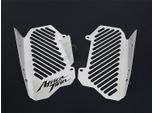 Coperchio Radiatore Zieger Compatibile Con Honda Crf 1000 L Africa Twin|Crf 1000 L Africa Twin Adventure Sports Design Logo Argento