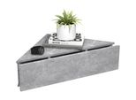 Comodino Usal Grigio Calcestruzzo A. 15 X L. 60 X P. 43 Cm