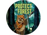 Carta Da Parati Rotonda Autoadesiva Disney Star Wars Ewok Multicolore - 610384 - Ø 128 Cm