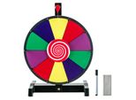 Ruota Della Fortuna Costway 12" Da Girare, Con Gomma E Pennarello, Ruota Della Fortuna Per Giochi Di Lotteria E Giochi Di Parole"