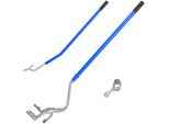 Costway Attrezzo Per Il Cambio Gomme In 3 Pezzi, Smontagomme Per Pneumatici Da 44-62 Cm, Attrezzo Manuale Per Pneumatici In 3 Pezzi Con Supporto Per Tallone In Acciaio, Leva Per Pneumatici Per Riparazione Auto (Blu)