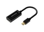 Cavo Convertitore Aisens A125-0643/ Mini Displayport Maschio - Hdmi Femmina/ Fino A 5W/ 2300Mbps/ 15 Cm/ Nero