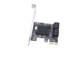 Brainzap Scheda Di Espansione 4 Porte Pcie X1 A Sata Iii / Sata 3 6 Gbit/S Pci-Express PCI-E Marvell 9215