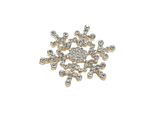 Spilla Inf Natale Fiocco Di Neve Oro