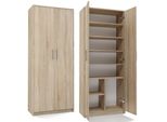 Scansia Per Ufficio Con Scaffali Rainer - Rovere Sonoma