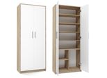 Scansia Per Ufficio Con Scaffali Rainer - Rovere Sonoma / Bianco