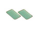 Rose&Tulipani Set Di 2 Vassoi Rettangolari 27X19 Cm R134602719Z