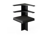 Vicco Panca Ad Angolo Roman, 43.5 X 43.5 Cm, Nero