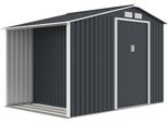 Casetta Da Giardino In Metallo Rojaplast Luke A-2 268 X 181 Cm Grigio Scuro
