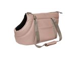 Borsa Da Trasporto Per Cani E Gatti | Borsa A Tracolla Per Animali Domestici Con Cinghia Elastica Con Moschettone | Fino A 12 Kg | | L | Rosa