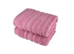 Asciugamano Stripes Rosa 50X90 Cm