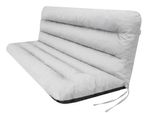 Cuscino Pillowprim Per Altalena Hollywood - Cuscino Per Panca Da Giardino - Cuscino Per Panca - Cuscino Per Seduta E Schienale - Larghezza Seduta 120 Cm - Grigio Cenere