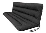 Cuscino Pillowprim Per Altalena Hollywood - Cuscino Per Panca Da Giardino - Cuscino Per Panca - Cuscino Per Seduta E Schienale - Larghezza Seduta 150 Cm Nero