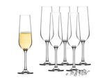 Kadax Bicchieri Da Vino Bianchi In Cristallo "Fano"", Bicchieri Da Vino Con Stelo Lungo, Set Di 6, 200 Ml,"