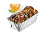 Kadax Teglia Rettangolare Per Pane "Ellos"", Tortiera Con Strato Antiaderente, Teglia Da Forno, Argento, 31 Cm"