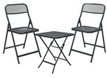 Set Di Mobili Da Giardino Pieghevoli Tavolo + 2 Sedie