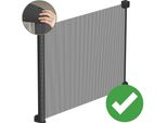 Twinky® Cancelletto Per Scale | Sicurezza Per I Vostri Piccoli | In Nero | Cancelletto Per Porte Arrotolabile Per Bambini E Animali Domestici | Cancelletto Per Porte A Scomparsa Resistente In Nero | Cancelletto Di Sicurezza Per Bambini E Animali Domestici | 80 X 130 Cm | Un Cancelletto Di Sicurezza Estensibile Per La Massima Protezione!