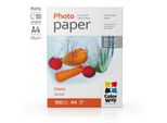 Carta Fotografica Colorway Opaca 220G/M², A4, 100 Fogli