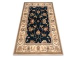 Tappeto Di Lana Polonia Loare Telaio Velvet Blu Scuro Azzurro 200X300 Cm