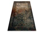 Tappeto Di Lana Omega Mamluk Rosone Vintage Smeraldo Multicolore 300X400 Cm