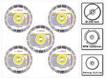 Bosch Best For Universal Diamond Cut-Off Wheel 230 X 22,23Mm, 5Pcs (5X 2608603633)