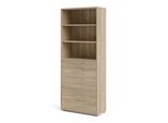 Cartella Prisme 3 Scomparti E 4 Cassetti In Legno Di Quercia