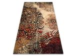 Tappeto Di Lana Polonia Boho Rosone Rosso Multicolore 235X350 Cm