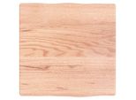 Piano Del Tavolo 40X40X(2-4) Cm In Legno Massiccio Trattato Bordo Albero
