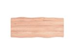 Piano Del Tavolo 100X40X(2-6) Cm In Legno Massiccio Trattato Bordo Albero