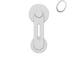 Inf Porta Cellulare Pieghevole Magnetico D'argento