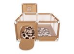 Box Selonis Con Cesto E 400 Palline Box Per Bambini, Beige:Beige Pastello/Rosso Rame/Bianco/Nero