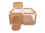 Box Selonis Con Cesto E 900 Palline Box Per Bambini, Beige:Giallo/Verde/Blu/Rosso/Arancio