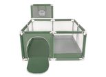 Box Selonis Con Cesto E 400 Palline Box Per Bambini, Verde: Bianco/Giallo/Arancio/Blu/Turchese