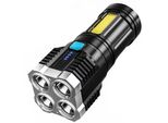 Torcia Maxi Led Con Ricarica Usb-Nero KP26840