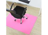 Tappetino Di Protezione Per Pavimenti Duri Colorato Per Sedie Da Ufficio Rosa 90X120 Cm