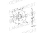 Ritzel Supersprox 530 - 16Z Cst-338:16|Grobverzahnt 21,0/25,0