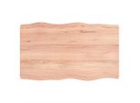 Piano Del Tavolo 100X60X(2-6) Cm In Legno Massiccio Trattato Bordo Albero