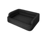 Letto Per Cani, Arredamento Per Animali, Letto Per Gatti, Sfoderabile, Cesto Per Cani, Cuscino Per Cani, Sdraio Per Cani, Posti Letto, Divano Per Cani, Nero, Xxl: 117X79 Cm