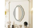 Wisfor Specchio Da Parete Moderno Specchio Irregolare, Specchio Decorativo Appeso Con Gancio In Metallo Per Bagno Soggiorno Camera Da Letto 60×80Cm