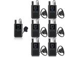 Retekess TT125 Sistema Di Guida Turistica, Sistema Di Guida Audio 2.4G A Batteria Di Lunga Durata, Sistema Di Descrizione Audio Da 150 M, Per Turismo, Visite A Stabilimenti, Conferenze, Università, Formazione