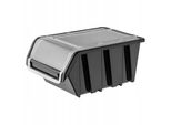 Cassetta Porta Attrezzi Kadax "Gusum"", Cassetta Con Sportello In Plastica Pp, Nera, 1 Pezzo, 49X29,8 Cm"