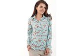Infinite You - Camicia A Maniche Lunghe Da Donna Gwenenes M171 Blu Cielo Xl
