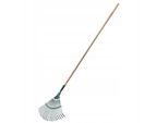Rastrello Kadax, Rastrello Per Foglie, Rastrello Regolabile Con Manico Per Giardino, Prato, Comodo Rastrello Da Giardino