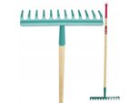 Rastrello Kadax, Rastrello Da Donna, Rastrello Piatto Con Manico Lungo, Rastrello Per Giardino