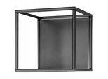 Portavaso In Acciaio Kadax, Portafiori Moderno Per Interni, Esterni, Balcone, Terrazza, Portafiori Resistente Alle Intemperie, Decorazione, Scaffale Per Fiori, Fioriera, Cassetta Per Piante, Nero (Quadrato)