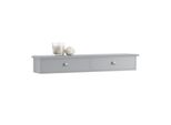 Sobuy FRG43-HG Armadio A Muro Scaffale A Muro Appendiabiti A Muro Con 2 Cassetti Armadio A Muro Grigio Chiaro