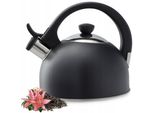 Bollitore Kadax "Vasto"", Bollitore In Acciaio Inox Per Tutti I Tipi Di Piano Cottura, Nero, 1,7 Litri"