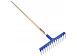 Rastrello Da Giardino Kadax Con 14 Denti, Arieggiatore Per Prato, Lunghezza Manico 157,2 Cm